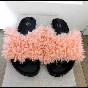 Fuzzy Pink Slides
